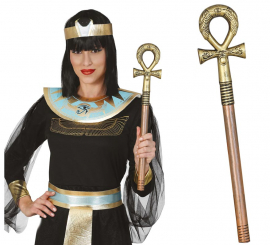 Cetro egípcio com cruz 50 cm