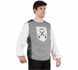 Gray Medieval Warrior Vest for men