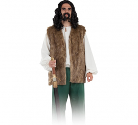 Medieval Dark Fur Vest