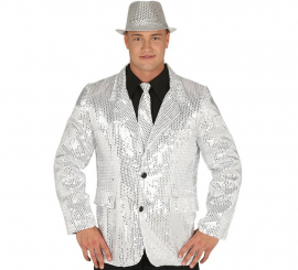 Men's Silver Sequin Jacket