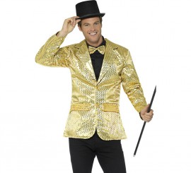 Golden Jacket with Sequins for men