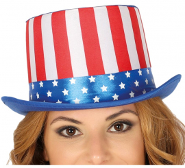 American Flag Top Hat