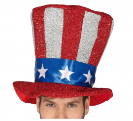 Giant American Flag Top Hat