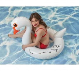 Cisne Insuflável Branco de 96 cm