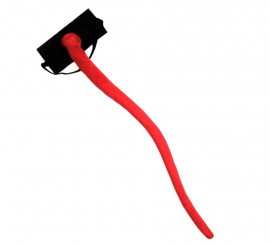 Cauda longa vermelha com fita