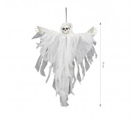 Death Hood Pendant white 75 cm