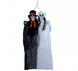 Pendente Caveira Noiva e Noivo 90 cm