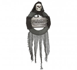 Happy Halloween Skeleton Pendant with light 75 cm