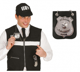 Emblema de polícia de suspensão