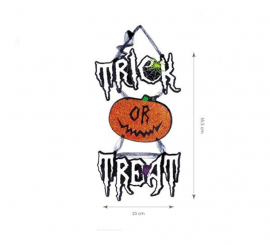 Pingente de truque ou Tratar 23x55 cm