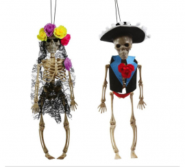 Pingentes de esqueleto mexicano sortidos 40 cms