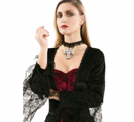 Colar Transversal Gótico de 8 cm