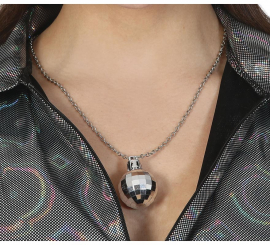 Colar de bola de discoteca dos anos 70