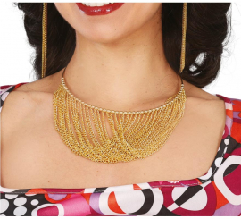 Colar metálico anos 70
