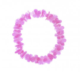 Colar Havaí pequeno fúcsia 46 cm