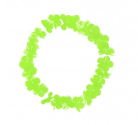 Small green Hawaii necklace 46 cm