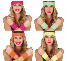 Conjunto de 2 pulseiras e fita em várias cores para senhora