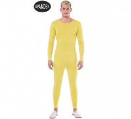 Men's Yellow 2-piece Spandex Leotard Set