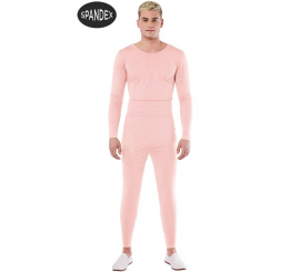 Men's Pink 2-Piece Spandex Leotard Set