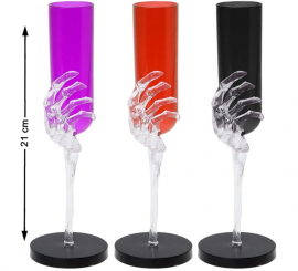 Skeleton Cup in 3 assorted Colors 21 cm