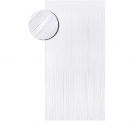 White fringe curtain 100x200 cm