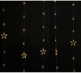 18 Warm Stars Curtain with 144 LEDs