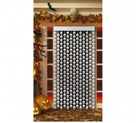 Metallic Skulls Curtain 100x200 cm