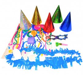 ECO Cadet party favors for New Year's Eve in a transparent bag. Bag + 5 pieces