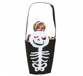 Esqueleto de feltro cubo 14 x 18 cms