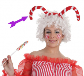 Faixa de bastão de doces