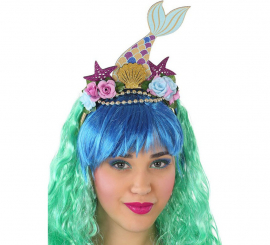 Headband with Mermaid and Stars