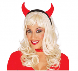 Tecido com chifres de diamantes para dia das bruxas