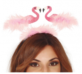 2 Headband do flamingo com penas