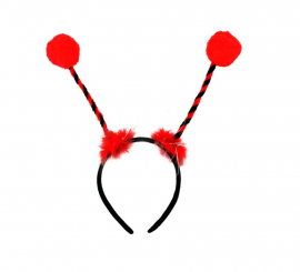 Red Ladybug Antennae Headband