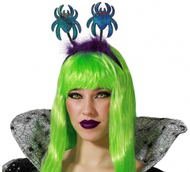 Tiara de aranha marabu roxa