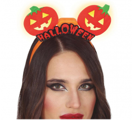 Tiara de abóbora com luz