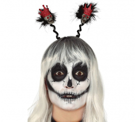 Diadema de caveira com coroa