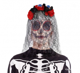 Catrina Eyes headband with veil