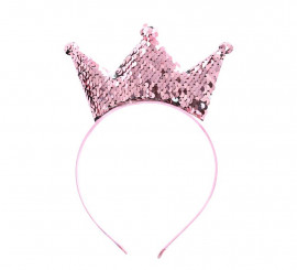 Lilac bling bling crown headband