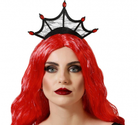 Faixa de cabeça coroa da rainha vampira