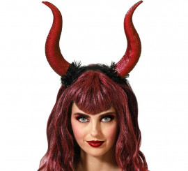 Red Devil Horns Headband