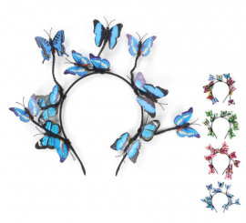 Butterfly headband with flying effect assorted colors
