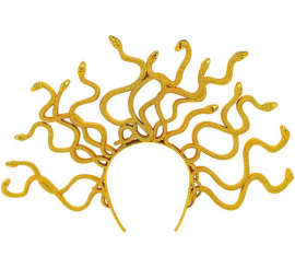 Diadema de Medusa Dourada