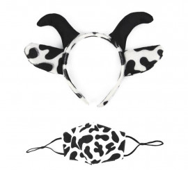 Cow Ears Headband with mask