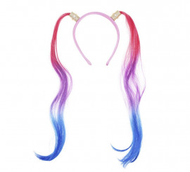 Tiara de palhaço problemático com tranças