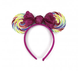 Tiara de rato doce multicolorida