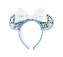 Tiara de rato de inverno azul claro