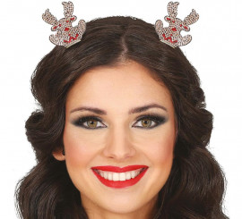 Tiara de rena sentada brilhante