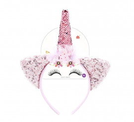 Tiara de unicórnio lilás Bling brilho