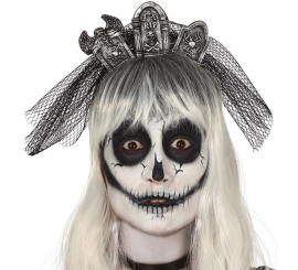Headband Headstones com véu
